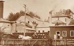 Epstein's Brewery, with Wagon and Barrels