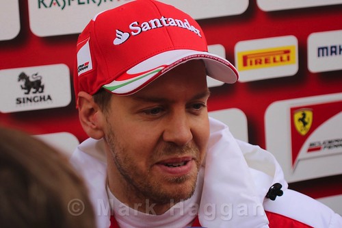 Sebastian Vettel during Formula One Winter Testing 2016