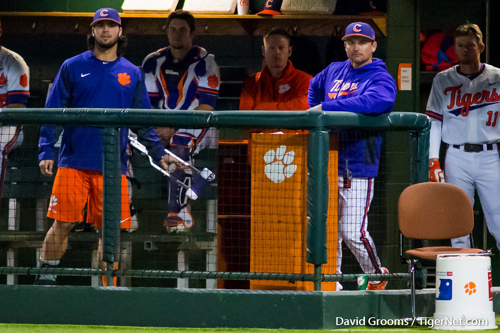 Clemson Baseball Photo of Andrew Cox and Monte Lee