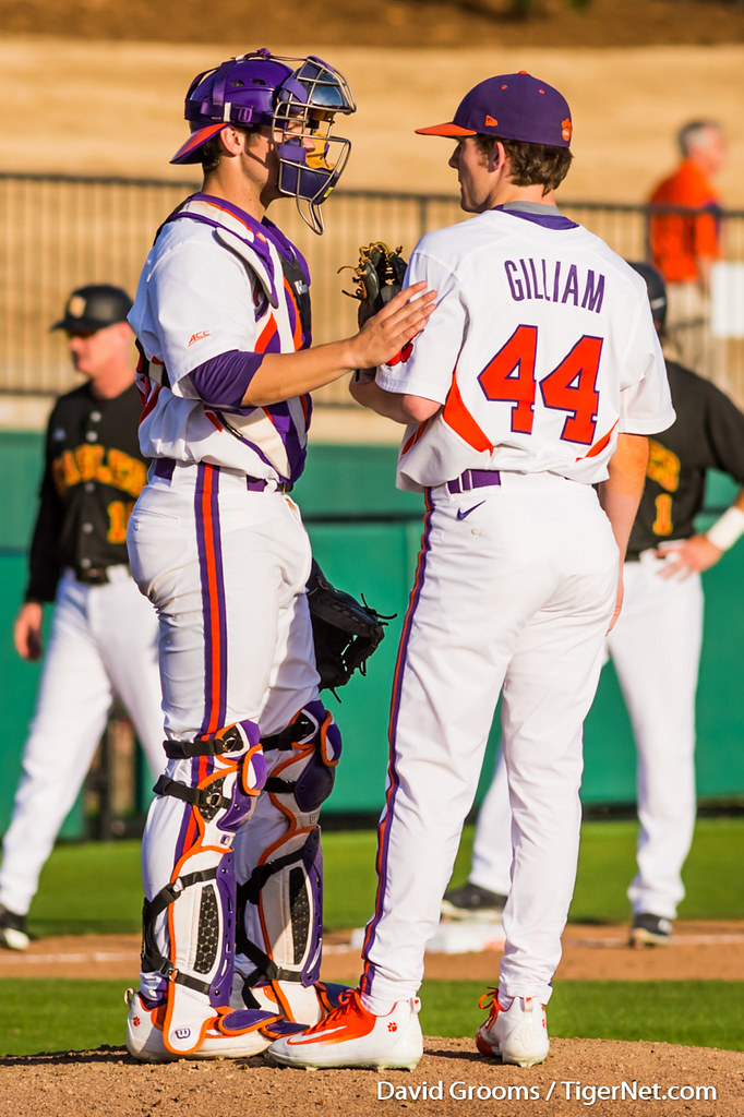 Clemson Baseball Photo of Chris Okey and Ryley Gilliam