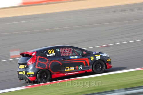 Jack Youhill in the BRSCC Fiesta Championship at Silverstone, April 2016