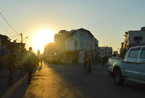 Sunset in the African quarter