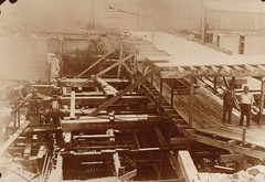 Canal, Portage Locks Under Construction, 9-1927