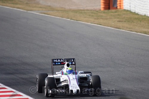 Felipe Massa in the Williams in Formula One Winter Testing 2016