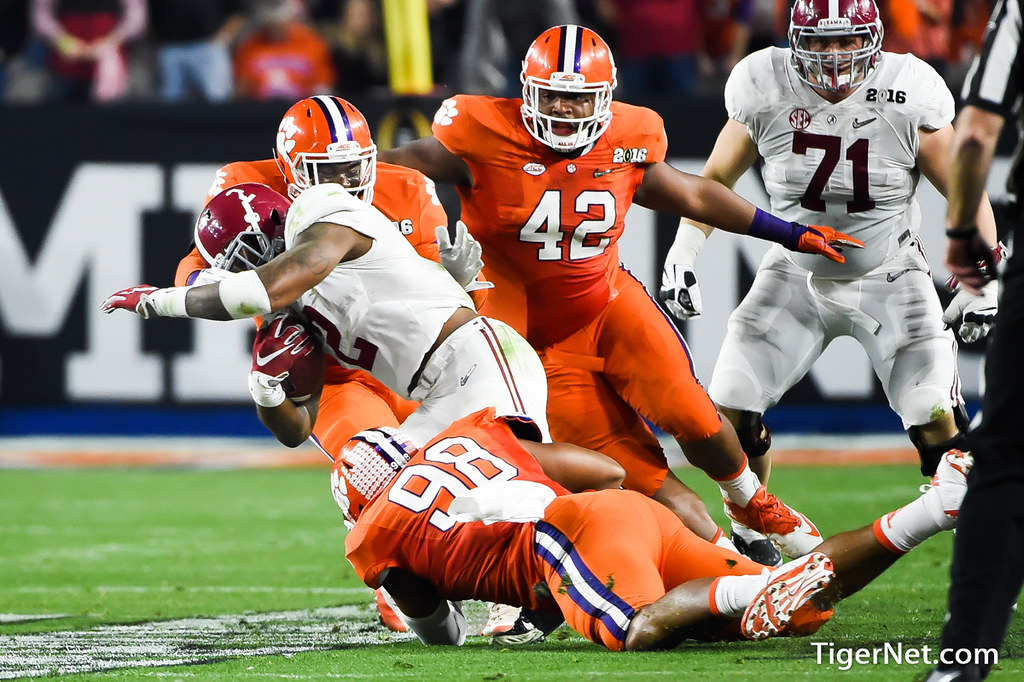 Clemson Football Photo of Christian Wilkins and Kevin Dodd and Shaq Lawson