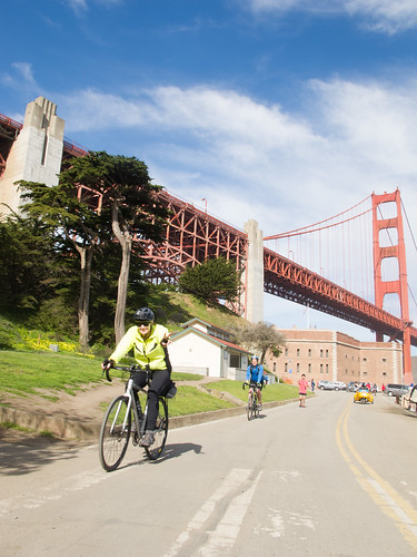 Riding at Fort Point
