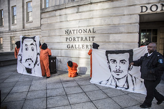 Guantánamo Detainee Faces Outside the National Portrait Gallery