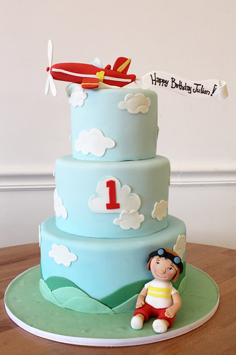 Airplane Pilot Birthday Cake