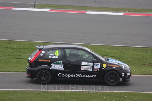 James Hillery in the BRSCC Fiesta Junior Championship at Silverstone, April 2016