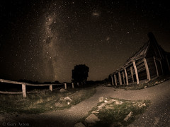 Magellanic Clouds above Craigs Hut • <a style="font-size:0.8em;" href="http://www.flickr.com/photos/44919156@N00/24536573309/" target="_blank">View on Flickr</a>