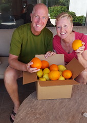 Fred, Laura and delicious citrus