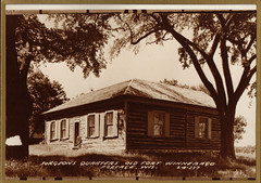 Surgeon's Quarters, Original Log Structure, Ft Winnebago