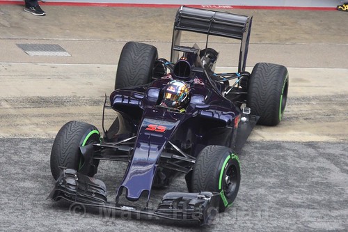 Carlos Sainz Jr in the Toro Rosso during Formula One Winter Testing 2016