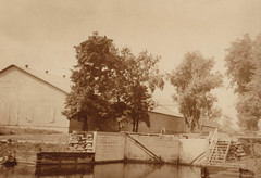 Curling Club with Locks and Canal in Foreground
