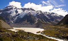 Glacier and grey water ! Mount Cook