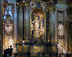 Andrea Pozzo, Saint Ignatius Chapel in the left transept of the church, Il Gesù, Rome (commissioned in 1695)