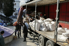 The unloading of humanitarian aid from Vinnytsia / Разгрузка гум. помощи из Винницы (1)