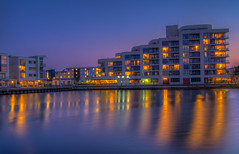 Portishead Marina sun set