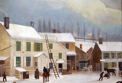 Francis Guy, Winter Scene in Brooklyn (detail), 1820