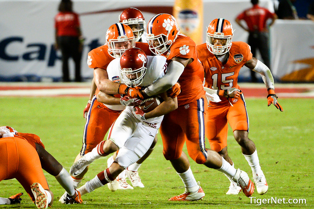 Clemson Football Photo of Ben Boulware and Kevin Dodd