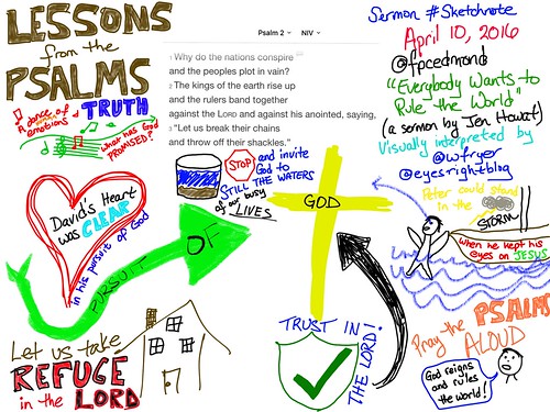 Psalm 2 Sketchnote: Remember The Lord Re by Wesley Fryer, on Flickr