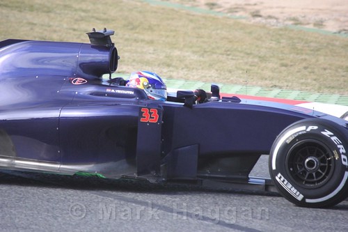 Max Verstappen in the Toro Rosso in Formula One Winter Testing 2016