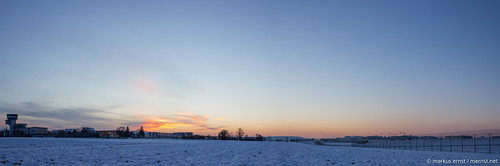 Sunset in winter.