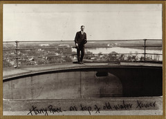 Harry Race on Top of Old Water Tower