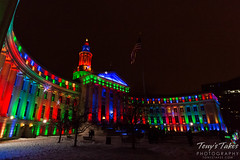 The many colors of the Denver City and County Building