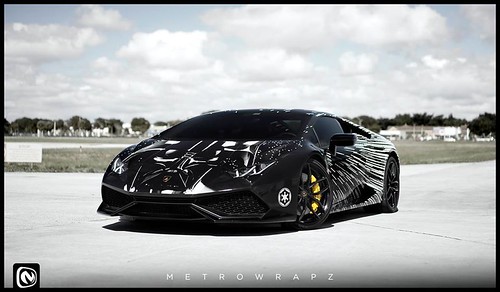 Lamborghini Huracan Darth Vader by Metro Wrapz
