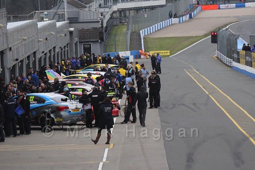 The pit lane during the BTCC Media Launch Event 2016