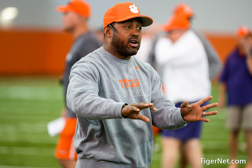 Clemson Football Photo of Mike Reed and practice