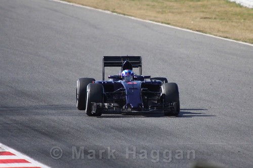 Max Verstappen in the Toro Rosso in Formula One Winter Testing 2016