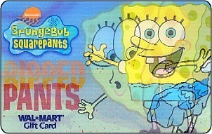 Walmart SpongeBob SquarePants Gift Card 1