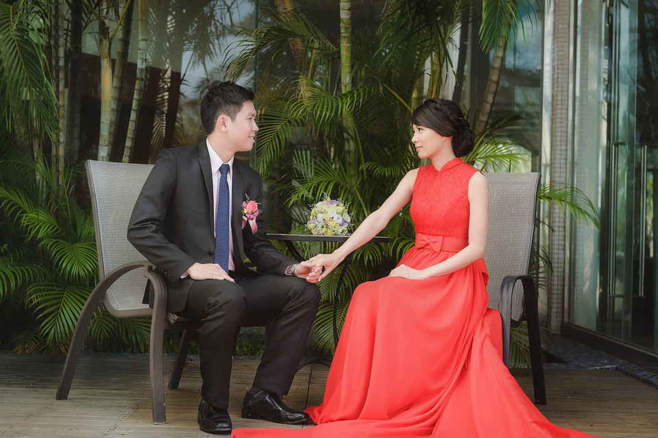 婚禮攝影-台南商務會館戶外證婚儀式-019