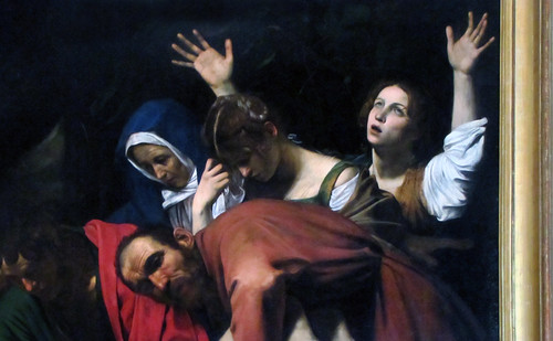 Caravaggio, Deposition (detail), c. 1600-04