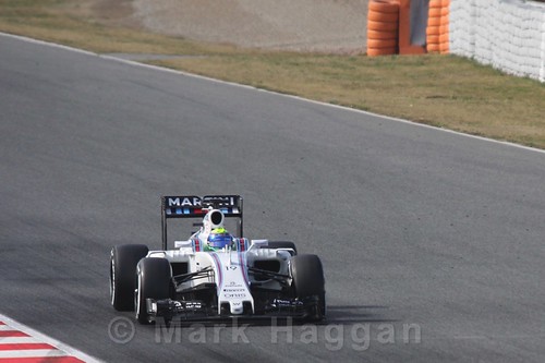 Felipe Massa in the Williams in Formula One Winter Testing 2016