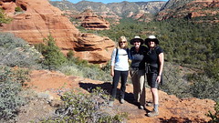 Anne, Laura & Suzy hiking