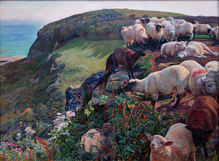 Hunt, Our English Coasts ('Strayed Sheep'), 1852