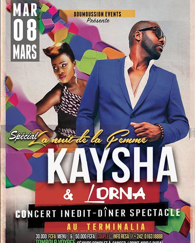 Kaysha special journée de la femme @ #Brazzaville ce soir au Terminalia #flyers #shows #congo #africa
