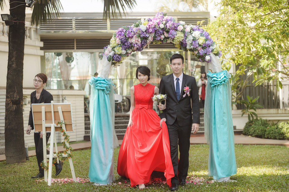 婚禮攝影-台南商務會館戶外證婚儀式-023