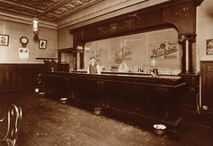 Tavern Interior with Hussa Beer Sign