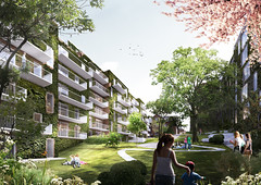 Проект жилого микрорайона Valdemars Have в Орхусе от Shmidt Hammer Lassen Architects