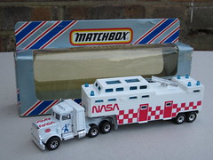 Vintage Matchbox Convoy Peterbilt NASA Truck & Trailer 1980's Boxed Retro Toy