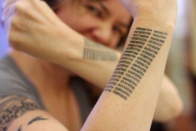 2016/366/79 Best Binary Literary Tattoos in the Universe