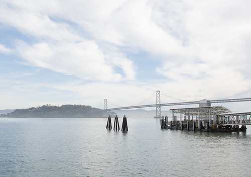 Bay Bridge and pilings