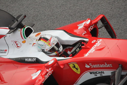 Sebastian Vettel in Formula One Winter Testing 2016