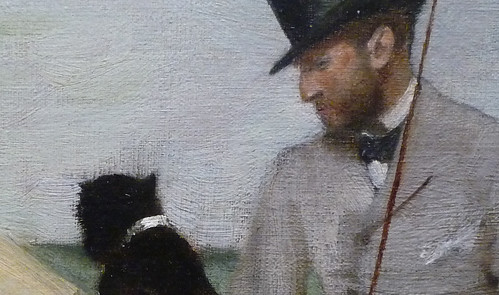 Degas, At the Races in the Countryside (detail), 1869