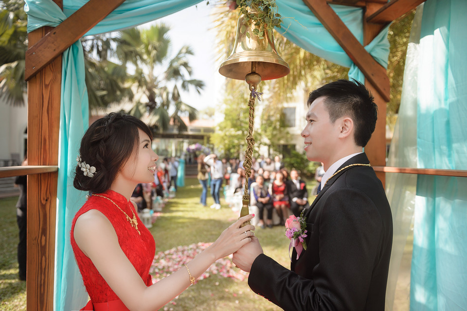 婚禮攝影-台南商務會館戶外證婚儀式-036