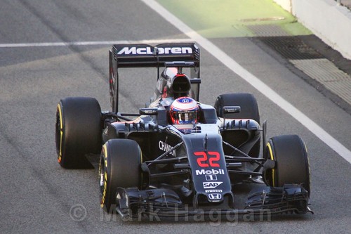 Jenson Button in Formula One Winter Testing 2016